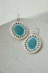 Turquoise wreath earrings