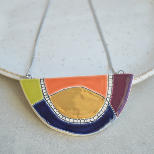 handmade ceramic necklace