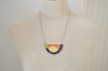 Geometric ceramic statement necklace No. 8