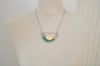 Geometric ceramic statement necklace No. 9
