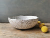 Soup bowl speckled white