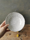 Soup bowl speckled white