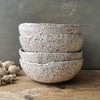 Soup bowl speckled white