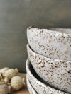 Soup bowl speckled white