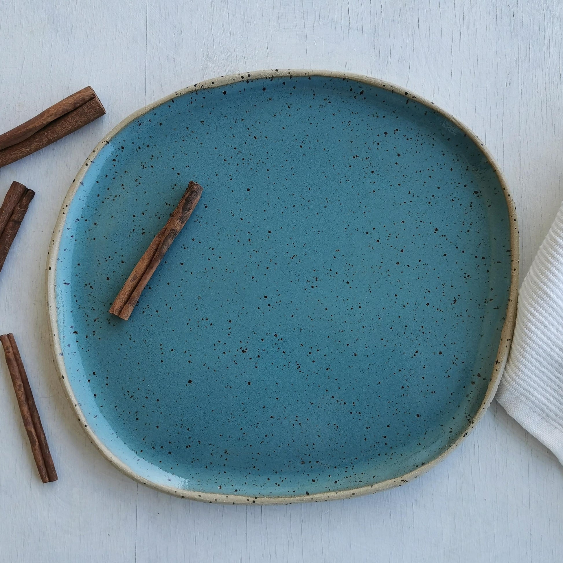 handmade organic ceramic plate