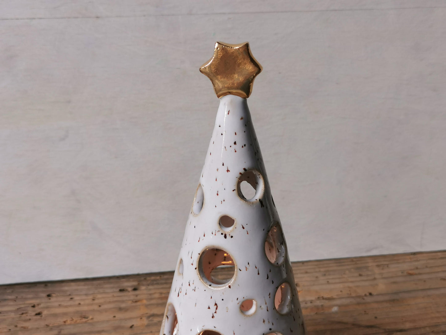 Ceramic Christmas tree candle holder Nr. 1