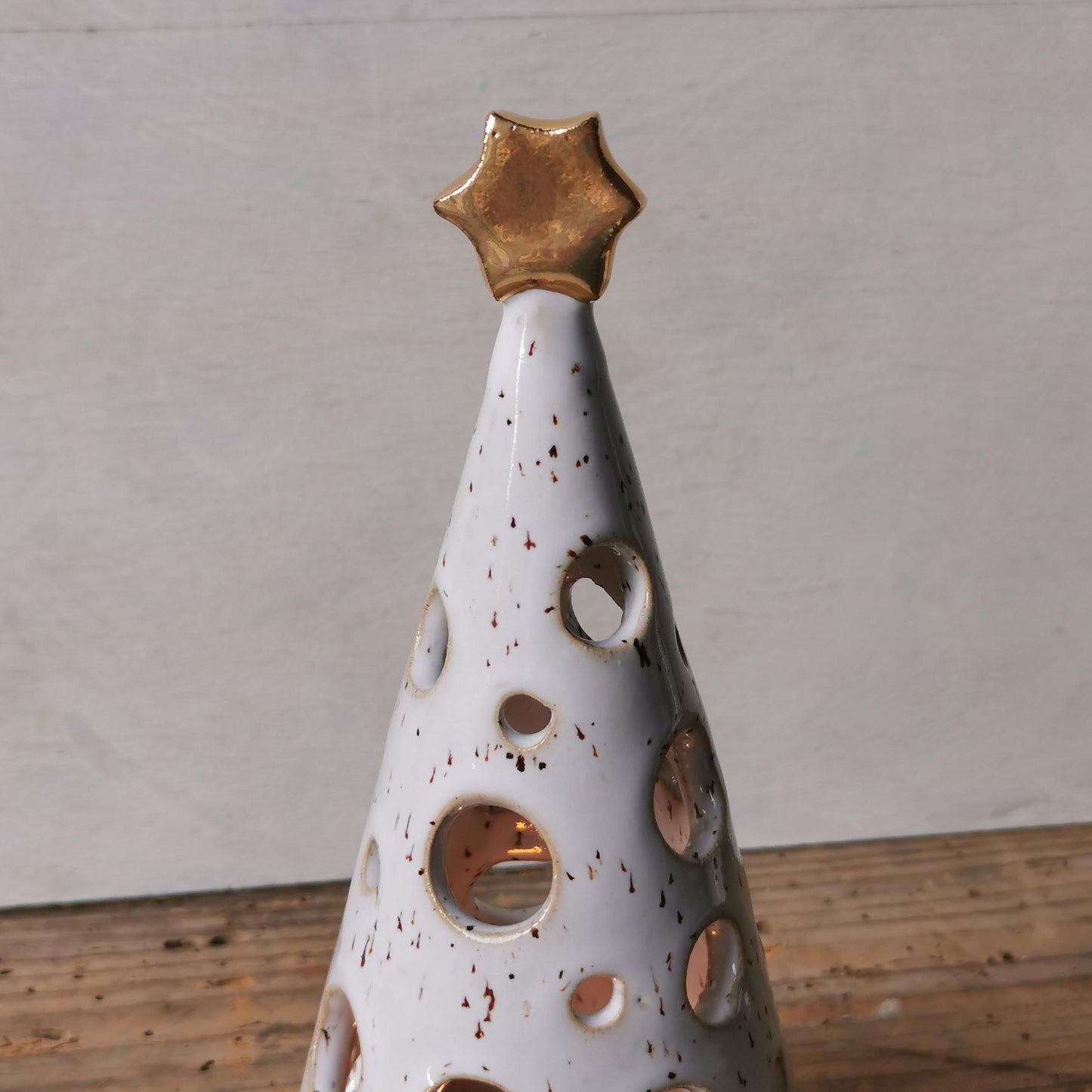 Ceramic Christmas tree candle holder Nr. 2