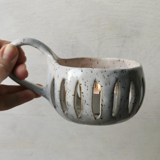 ceramic tealight lantern