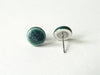 Stud earrings - Turkish green