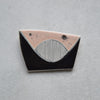 Ceramic brooch - Dusky peach