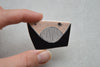 Ceramic brooch - Dusky peach