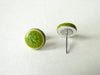 Stud earrings - Lime green