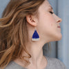 Dangle earrings - Royal blue
