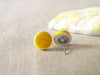 Stud earrings - Lemon yellow