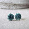 Stud earrings - Turkish green
