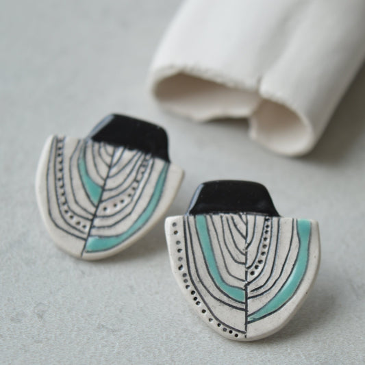 statement stud earrings