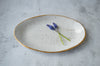 Serving platter white fern (medium)