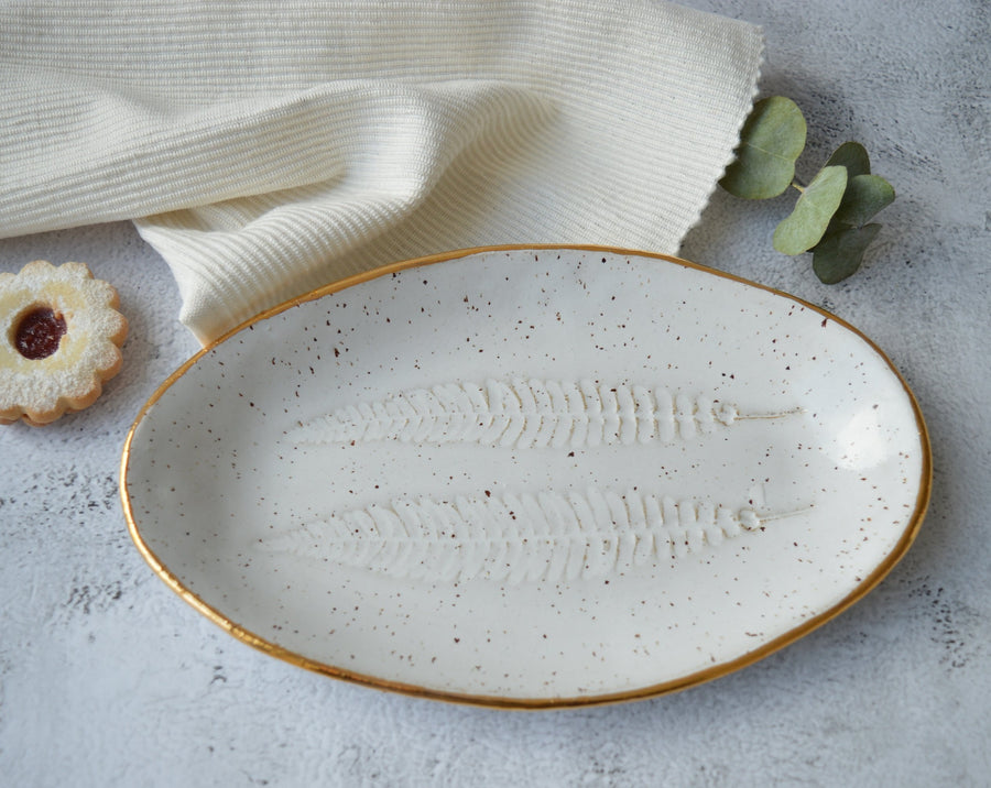 white ceramic tray