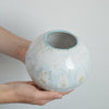 handmade ceramic orb vase