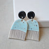 Stud Dangle earrings - Pastel blue