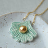 ceramic shell necklace