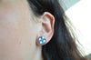 Stud earrings - check pattern