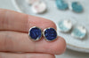 Textured stud earrings No. 1