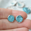 Textured stud earrings No. 2