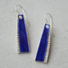 Royal blue ceramic earrings