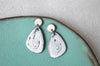 Monochrome stoneware earrings II