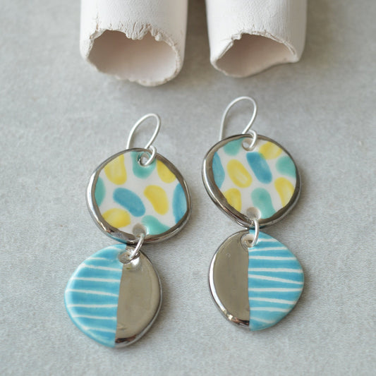 Long handpainted earrings II
