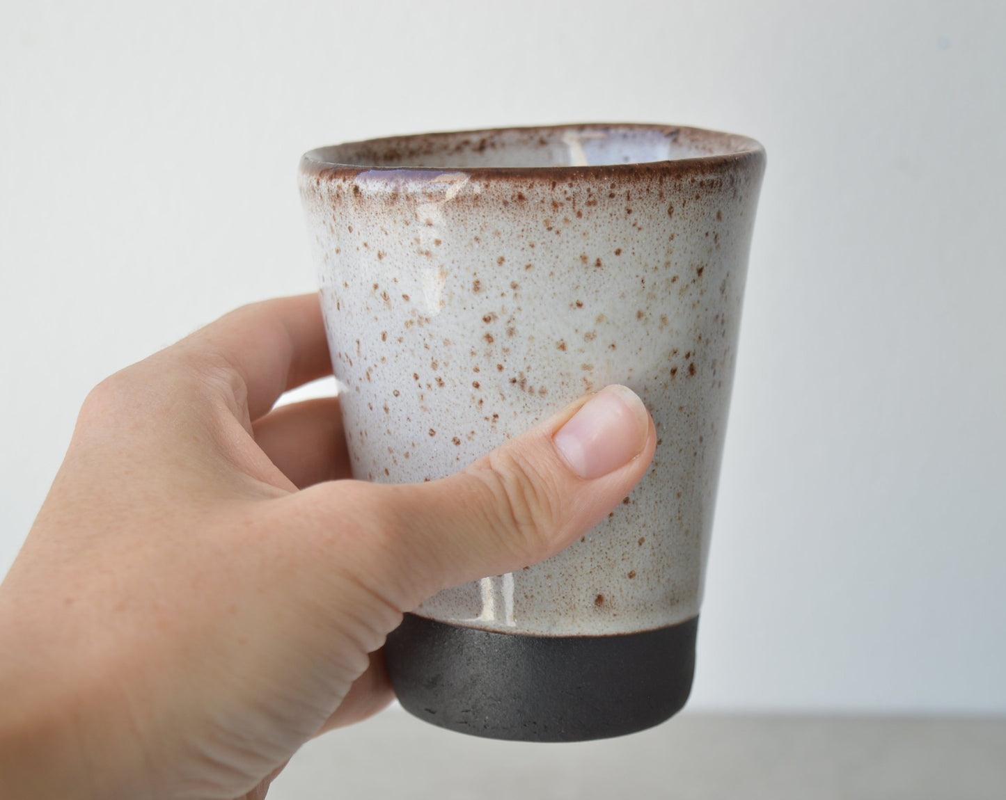 Black clay tumbler