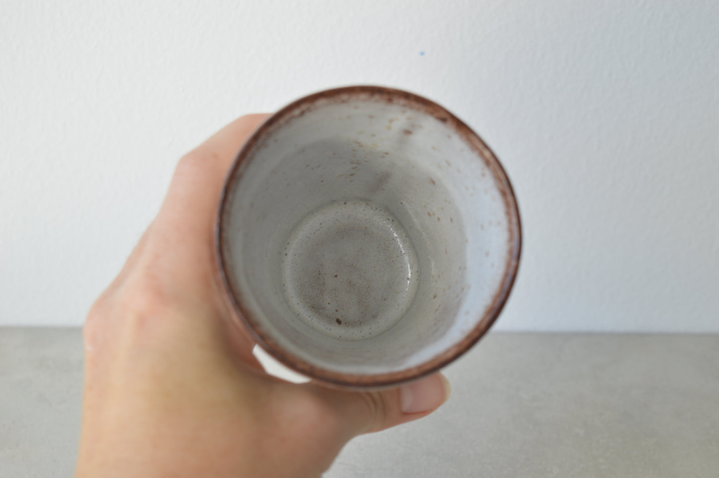 Black clay tumbler