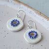 delft blue ceramic earrings