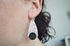 Pink geometric earrings