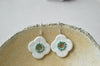 Floral drop earrings No. 4