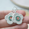 Floral drop earrings No. 4