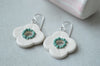 Floral drop earrings No. 4