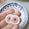Textured drop earrings No. 9