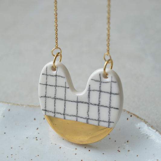 Pencil grid necklace II