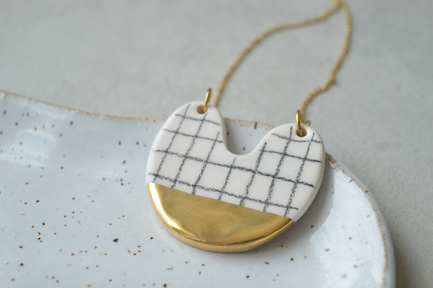 Pencil grid necklace II