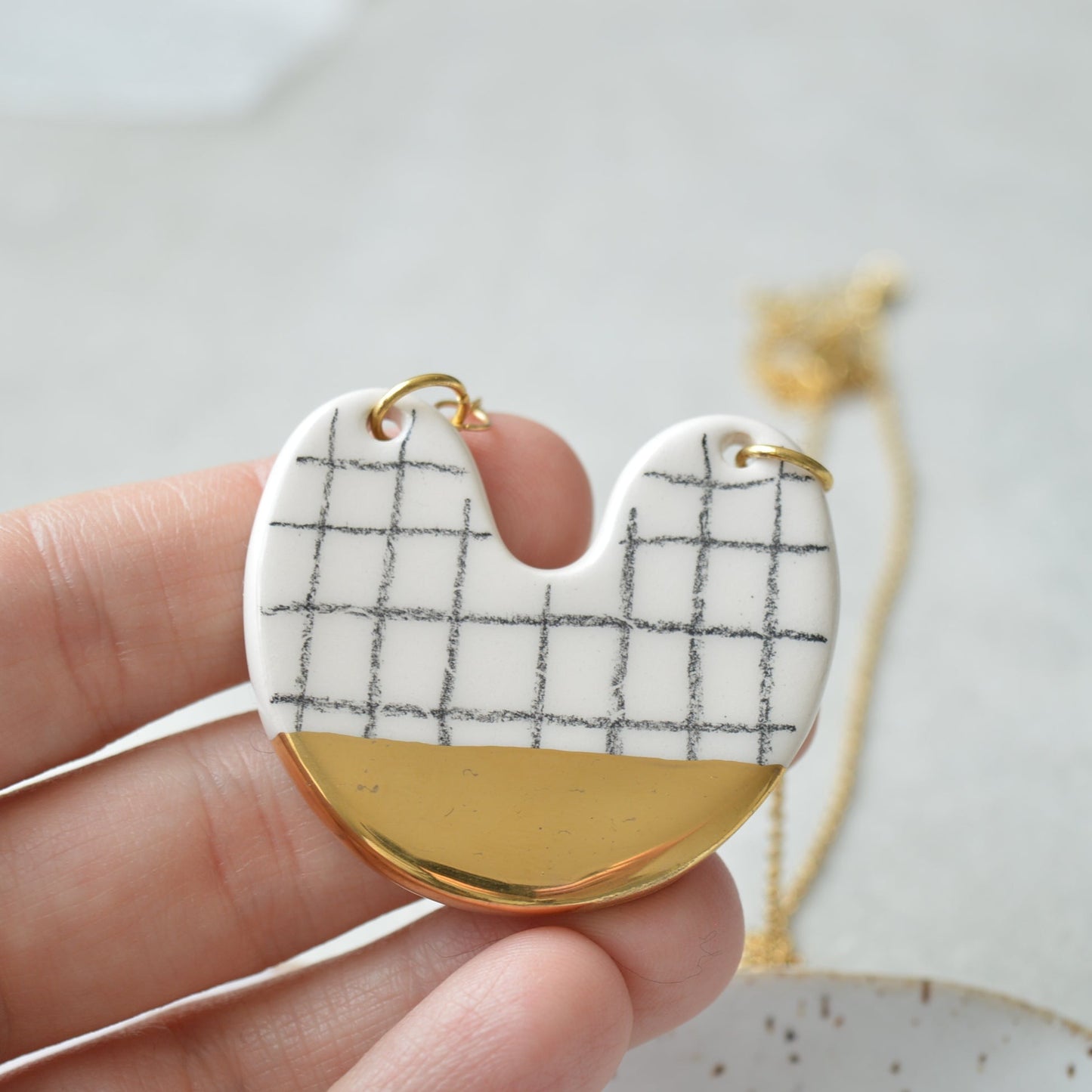 Pencil grid necklace II