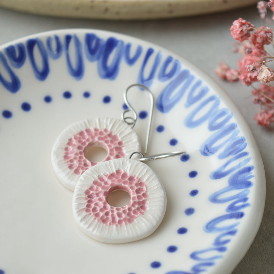 Textured drop earrings No. 9