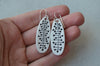 Long minimalist drop earrings