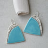 ceramic statement earrings