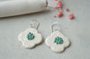 Floral drop earrings No. 1