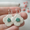Floral drop earrings No. 1