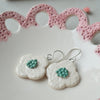 Floral drop earrings No. 1