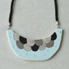 Silver clouds necklace