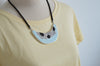 Silver clouds necklace